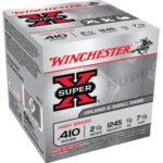 Winchester 5 Super-X High Brass 410 Ga, 2.5", 1/2oz, 7.5 Shot, 25rd Box