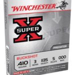 Winchester Super-X Buckshot .410 Ga, 3", 5 Pellets, 000 Buck Shot, 5rd Box