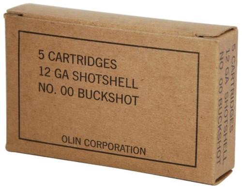 020892018808__15604.1760484352.jpg Winchester Military Grade 12 Ga, 2.75", 1325 FPS, 9 Pellets, 00 Buckshot, 5rd Box - Image 1