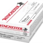 Winchester USA, 9mm, 115gr, Full Metal Jacket, 50rd Box