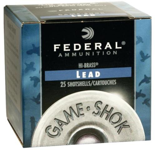 029465008567__57108.1760489274.jpg Federal Game Shok High Brass Lead 410 Ga, 3", 1-1/16oz, 5 Shot, 25rd/Box - Image 1