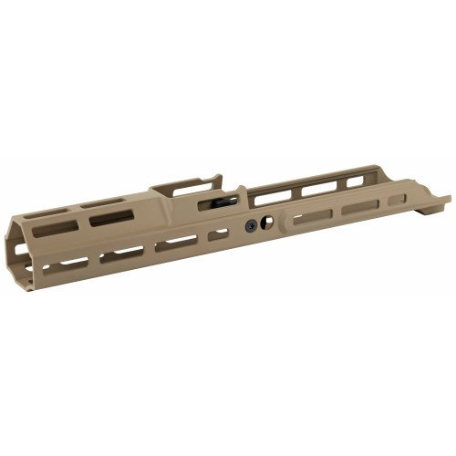 RSRKDGMRX5-MK2-120__15119.1763484598.jpg Kinetic Development Group LLC, SCAR MREX M-Lok MKII Handguard, 6.5", Fits SCAR 16s/17s, Includes 2 M-Lok Pic Rail Sections, Flat Dark Earth - Image 1