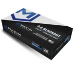 Maxim Defense Industries SBA Short Barrel Ammunition, 8.6 Blackout, 285gr, Match Grade Solid Copper, TUI (Tumble Upon Impact) Design, 20rd Box