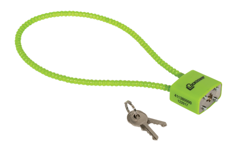 SSI142498__98702.1786123149.png Lockdown 15" Cable Gun Lock Universal Firearm Fit, Open With Key, Includes 2 Keys - Image 1