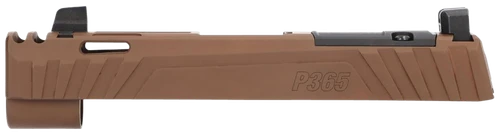 SSI149041__07156.1779132896.webp Sig Sauer P365 Sig Sauer P365/P365XL/P365X 9mm Nitride Coyote Brown Stainless Steel Optic Ready/Integrated Compensator Slide XRAY3 Suppressor Sights Compatible With ROMEOZERO/ROMEOZERO Elite - Image 1