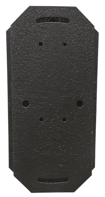 SSI155378__47136.1786569629.png Skull Hooker Shoulder Flush Mount, Large, Powder Coat Black - Image 1