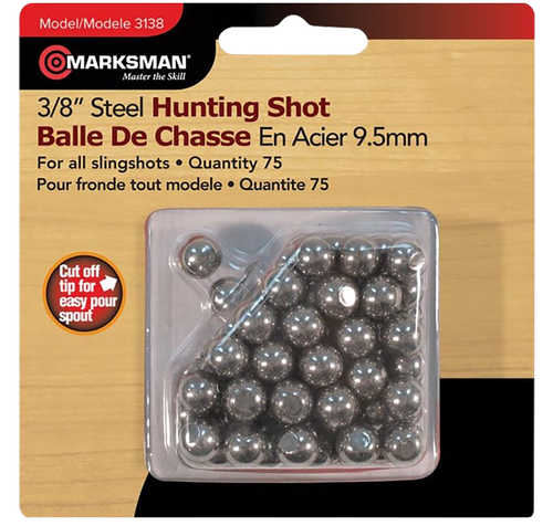 SSI15974__67268.1757603362.png Marksman Slingshot Steel Shot 1/4" 75 Pack - Image 1