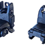 Hi-Viz Back Up Iron Sights, Fits Picatinny, Green Tritium Front Post, Folding Front and Rear Sights