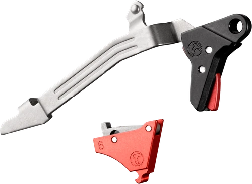 SSI193952__40726.1775512005.webp Timney Trigger Alpha Competition FOR Glock GEN 6 3LB BLACK & RED - Image 1