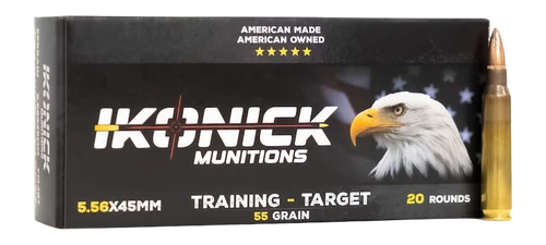 SSI195677__10062.1775844319.webp Ikonick 5.56x45mm 55gr Premium Range Ammo, 20rd Box - Image 1